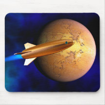 vintage rocket mouse mats
