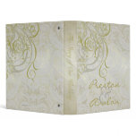 Vintage Rococo Gold Scroll Damask Wedding Binder
