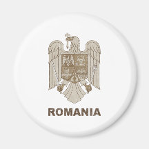 Vintage Romania Refrigerator Magnet