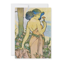 Vintage Romantic Art Custom Invite