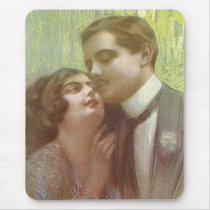 Vintage Romantic Couples Cards and Gifts - Flapper Mouse Pad