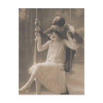 Vintage Romantic Couples Cards and Gifts - Flapper Postcard