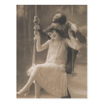 Vintage Romantic Couples Cards and Gifts - Flapper Postcard