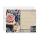 Vintage, romantic flower design invitations