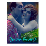 Vintage Romantic Love Couple Postcard