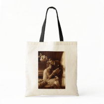Vintage Romantic Music Canvas Bag