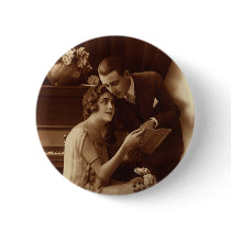 Vintage Romantic Music Pin