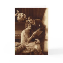 Vintage Romantic Music Cards