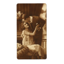 Vintage Romantic Music Custom Shipping Labels