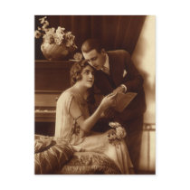 Vintage Romantic Music Postcards