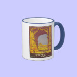 Vintage Rome Express railroad ad mugs
