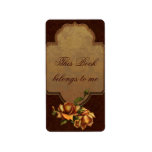 Vintage Rose Bookplate Custom Address Label