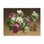 Vintage Rose Bouquet Postcard