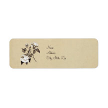 Vintage Rose Return Address Label