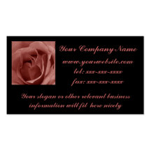 Vintage Rose Template Business Card Template