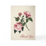 Vintage Rose Thank You Card