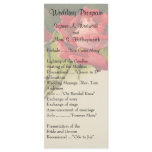 Vintage Rose Wedding Programs Rack Card