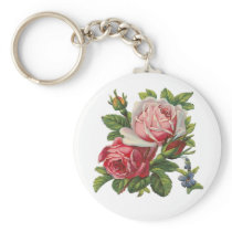 VINTAGE ROSES KEYCHAIN