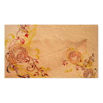 Vintage roses Profile Card Business Card Template