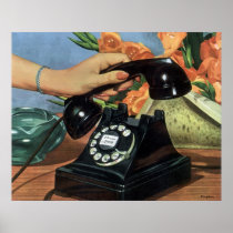 Vintage Rotary Telephone Posters