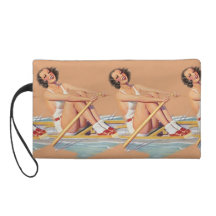 Vintage Rowing Wristlet Bag