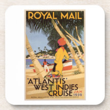Vintage Royal Main Atlantis West Indies Cruise Jan Coasters