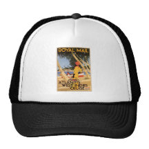 Vintage Royal Main Atlantis West Indies Cruise Jan Mesh Hat