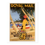 Vintage Royal Main Atlantis West Indies Cruise Jan Postcard
