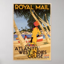 Vintage Royal Main Atlantis West Indies Cruise Jan