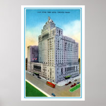 Vintage Royal York Hotel Toronto Canada Print