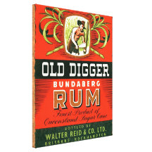 Vintage Rum Ad Gallery Wrapped Canvas