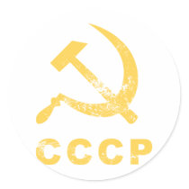 Vintage Russian symbol Round Sticker