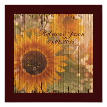 vintage rustic yellow sunflowers country wedding art photo