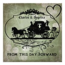 Vintage Sage This Day Forward Wedding Invitet