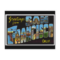 Vintage San Francisco Card Post Cards