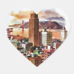 Vintage San Francisco Golden Gate Bridge View Stickers