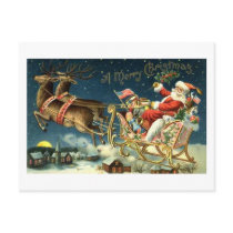 Vintage Santa and Sleigh