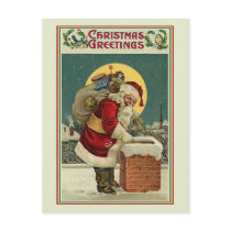 Vintage Santa - Christmas Greetings Postcards