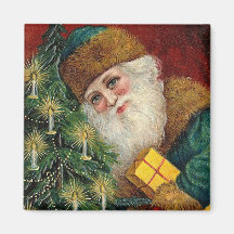Vintage Santa - Christmas Magnets