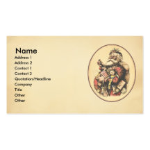 Vintage Santa Claus Business Card Template