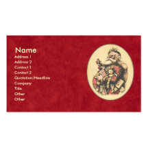 Vintage Santa Claus Business Cards