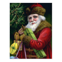 Vintage Santa Claus Christmas Postcard Post Card