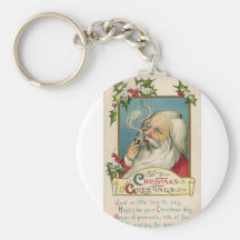 Vintage Santa Claus Key Chains