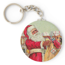 Vintage Santa Claus Key Chain