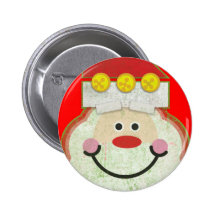 Vintage Santa Claus - St. Nick Pinback Buttons