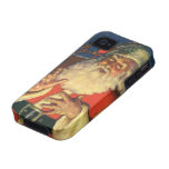 Vintage Santa Claus with Toys on Christmas Eve iPhone 4/4S Cover