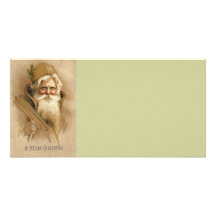 Vintage Santa / Father Christmas Photo Card Template