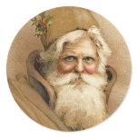 Vintage Santa / Father Christmas stickers