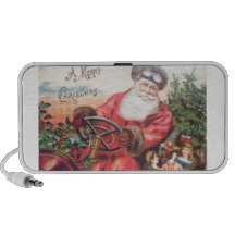 Vintage Santa in his car with the children waiting Mp3 Speaker