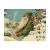 Vintage Santa - Joyeux Noel Postcards